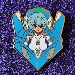 3/$20 Evangelion Rei Ayanami Mecha Robot Unit 00 Anime Hard Enamel Pin